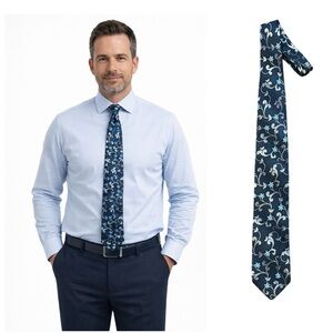 Serica Elegant Black & Blue Floral Tie
🔥% bundle of 3, 5, 10, 15 or 20 ties